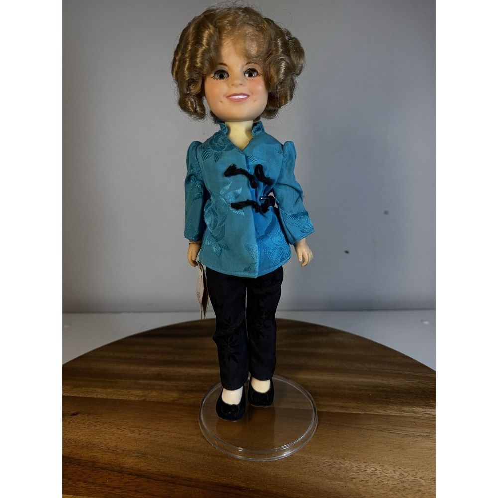 Vtg‎ Ideal Shirley Temple Stowaway Doll 12" w/ Tags & Stand, No Box